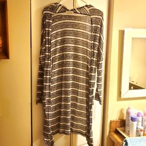 Black and white sweater